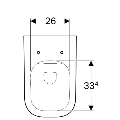 Унитаз подвесной безободковый Geberit Renova Plan (500.378.01.1)