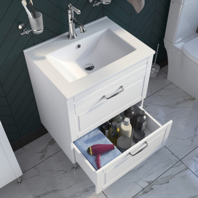 Тумба с умывальником, напольная, 60 см, белая, Oxford, IDDIS (OXF60W0i95K) Тумба с умывальником, напольная, 60 см, белая, Oxford, IDDIS (OXF60W0i95K)