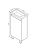 AM.PM X-Joy, База под раковину, напольная, 45 см, 1 дверца, белый глянец (M85AFSX0451WG)