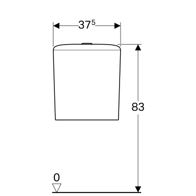 Бачок для унитаза Geberit iCon Square (228950000)
