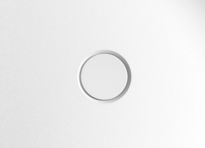 Накладка на слив ABBER белая (AB0004)