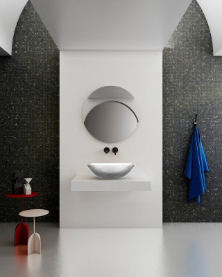 Раковина накладная прозрачная ABBER Kristall (AT2809Perle)