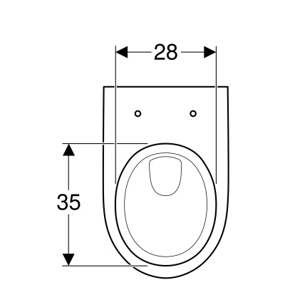 Унитаз подвесной безободковый Geberit Renova (203050000)