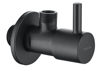 Угловой переходник AQUATEK, матовый черный (AQ2450MB) Угловой переходник AQUATEK, матовый черный (AQ2450MB)