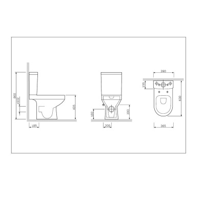 Унитаз-компакт FlashClean AM.PM Spirit 2.0 (C708600WH) Унитаз-компакт FlashClean AM.PM Spirit 2.0 (C708600WH)
