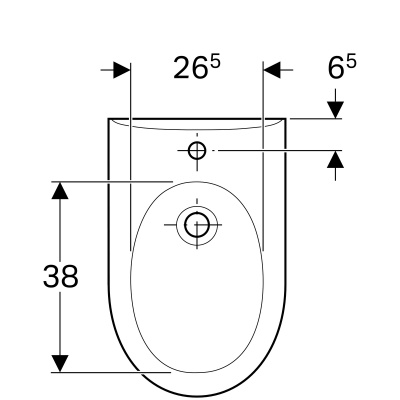 Биде подвесное Geberit 
Renova
 (233040000)