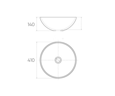Раковина-чаша Bronze de Luxe Dragons 410х410х140 (6050)