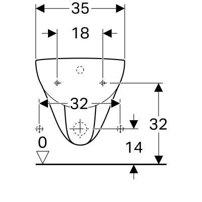 Биде подвесное Geberit 
Renova
 (233040000)