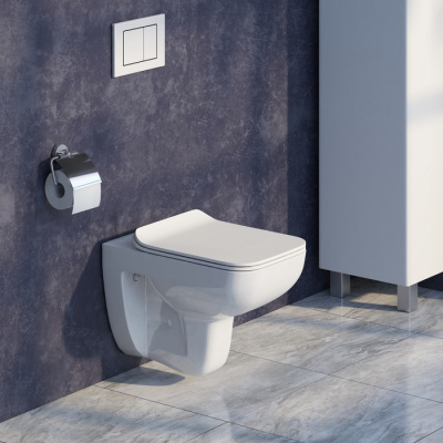 Унитаз подвесной безободковый, Vibe, IDDIS (VIBRDSEi25)