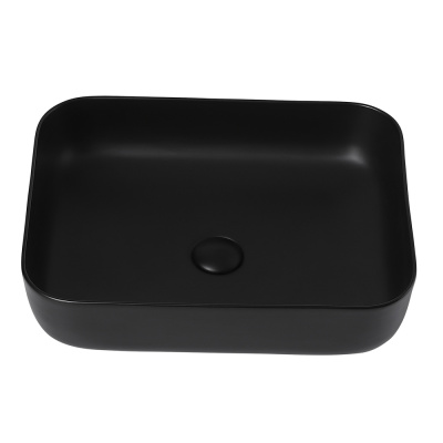 Раковина накладная ABBER Rechteck черная матовая (AC2202MB)