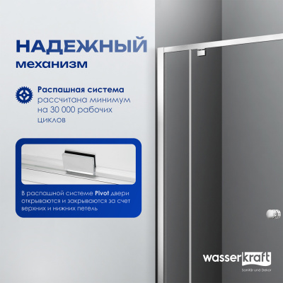 Душевая дверь WasserKRAFT Aula (11P04)