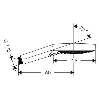 Ручной душ Hansgrohe - Raindance Select S (26014000)