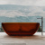 Прозрачная ванна ABBER Kristall коричневая (AT9703Opal)