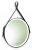 Зеркало Aquanika Country кроншт. д/подвеса ремня в комп.,с подсветкой /51/(черная кожа) (AQC5151RU149)