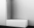 Berkel 48P01-80WHITE Стеклянная шторка на ванну (48P01-80W)