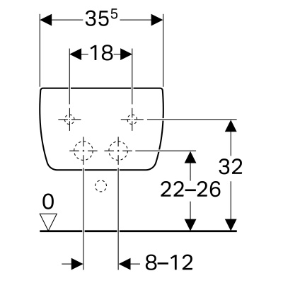 Биде подвесное Geberit 
iCon
 (234000000)