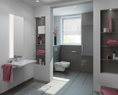 Conforma подвесной безободковый унитаз Vitra с Сиденье Vitraм для людей с ограниченными возможностями (5810B003-6234)