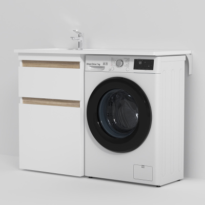 AM.PM X-Joy, База под столешницу для стиральной машины, напольная, 60 см, 2 ящика, белый глян. (M85AFSX0602WG) AM.PM X-Joy, База под столешницу для стиральной машины, напольная, 60 см, 2 ящика, белый глян. (M85AFSX0602WG)