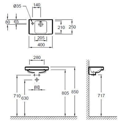 Раковина Jacob Delafon - Odeon Up 40x25 (E4759G-00) Раковина Jacob Delafon - Odeon Up 40x25 (E4759G-00)