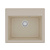 Кухонная мойка Lemark HANKA 570 врезная прямоугольная из кварцгранита цвет: Бежевый (9910014)