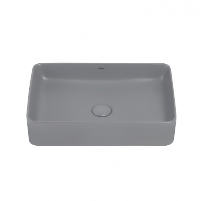 Раковина накладная ABBER Rechteck серая матовая (AC2207MG)