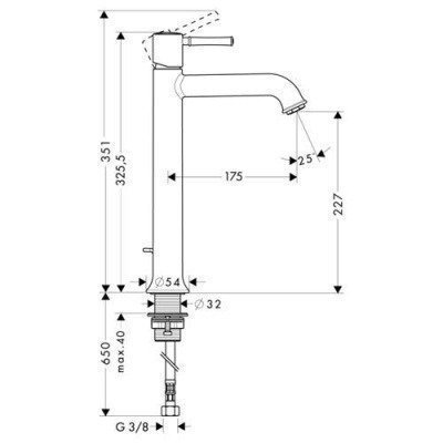Смеситель для раковины Hansgrohe - Talis Classic (14116000)