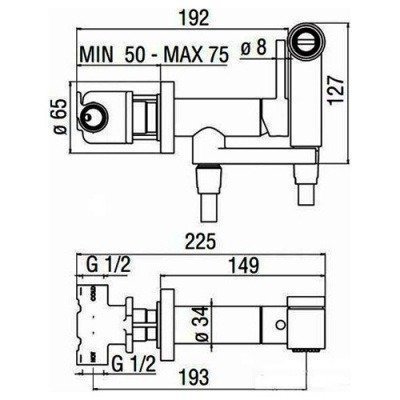 Гигиенический душ Nobili (AV00600CR)