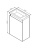 AM.PM X-Joy, База под раковину, подвесная, 45 см, 1 дверца, белый глянец (M85AFHX0451WG)