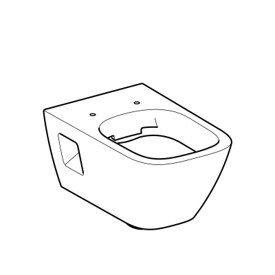 Унитаз подвесной безободковый Geberit Renova Plan (500.378.01.1)