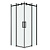 Душ.ограждение 300.K33.04.9090.21.00 Classic (90*90*195) квадрат,раздвижн,черн.мат,стекло прозрачное 2 места (300.K33.04.9090.21.00)