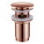 Донный клапан ABBER с переливом, розовое золото матовое (AF0010MRG)
