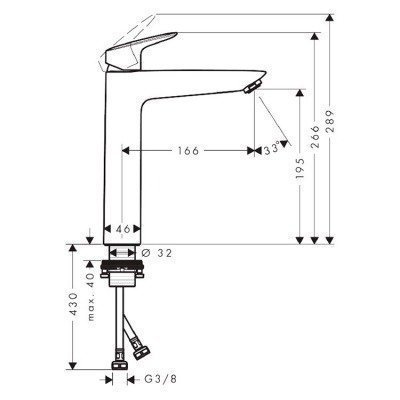 Смеситель для раковины Hansgrohe - Logis (71091000)