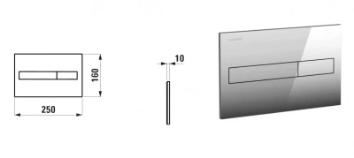 Комплект системы инсталляции Laufen - Pro Rimless (8.6996.6.000.000.R)
