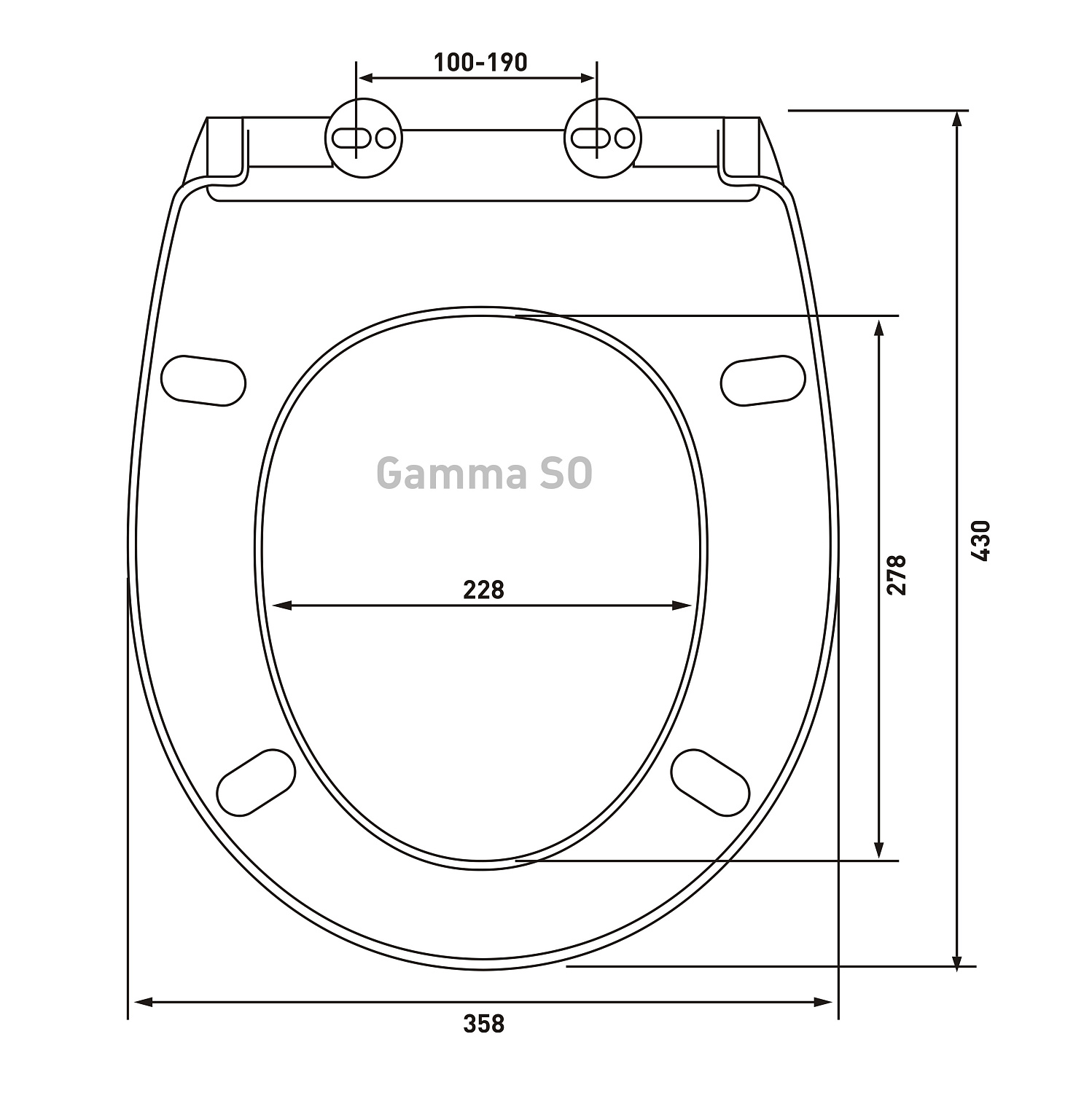 Сиденье BERGES Gamma SO (019103)