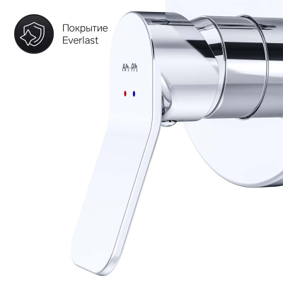 AM.PM X-Joy, cмеситель д/ванны/душа монтируемый в стену, хром, шт. (F85A45000)