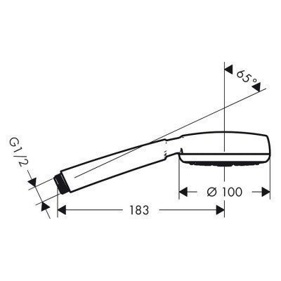 Ручной душ Hansgrohe - Crometta 100 (26825400)