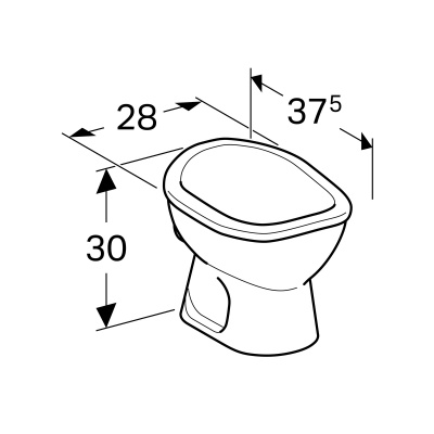Унитаз напольный для детей Geberit Bambini (211650000)