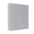 Шкаф зеркальный Lemark UNIVERSAL 70х80 см 2-х дверный, цвет корпуса: Белый глянец (LM70ZS-U)