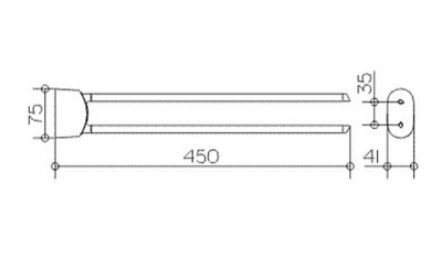 Полотенцедержатель Keuco Elegance New (11618010000)