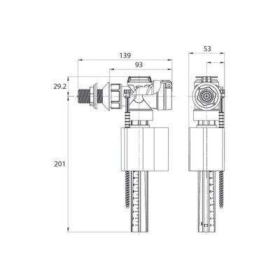 Клапан впускной, боковой подвод, IDDIS (F012400-0006)