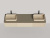 Подвесная тумба Salini Domino 2000, эмаль, для двух встраиваемых раковин, гладкий фасад (27D120DIN)