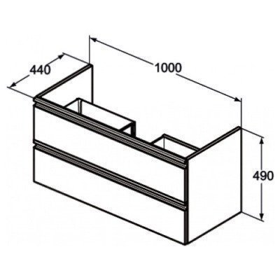 Тумба Ideal Standard - Tesi 100 (T0052OV)