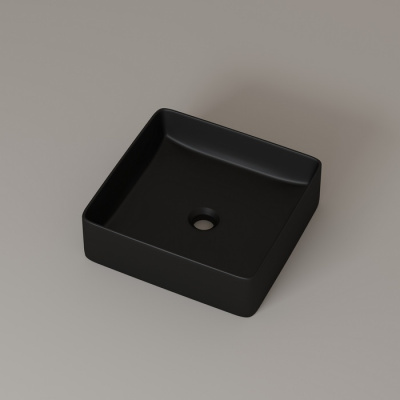 Чёрный матовый умывальник накладной, Slide, IDDIS (SLIBM01i27) Чёрный матовый умывальник накладной, Slide, IDDIS (SLIBM01i27)