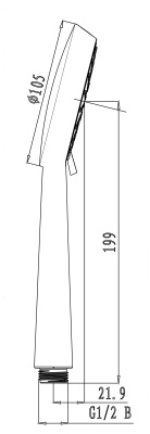 Лейка душевая Lemark, 3-функциональная (LM0913C)