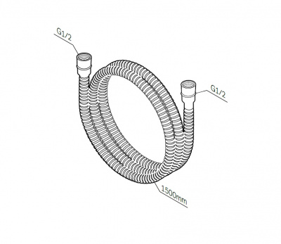 Душевой шланг, 1500 мм AM.PM (F0400664)