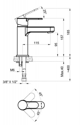 TEVIS Смеситель для раковины высокий (AZ-15494501) TEVIS Смеситель для раковины высокий (AZ-15494501)