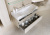 Подвесная тумба Aqwella Bergamo с двумя ящиками в белом цвете с умывальником из литьевого мрамора (Ber.01.08/W)