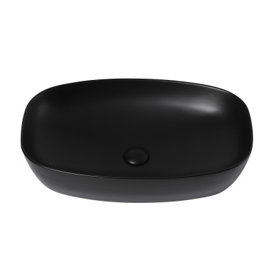 Раковина накладная ABBER Rechteck черная матовая (AC2206MB)