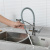 Gappo смеситель для кухни с подключением фильтра питьевой воды серый/хром (G4398-17)