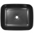 Раковина Creo Ceramique накладная прямоугольная 500*400*140мм, цвет Матовый Черный (PU4200MBK)